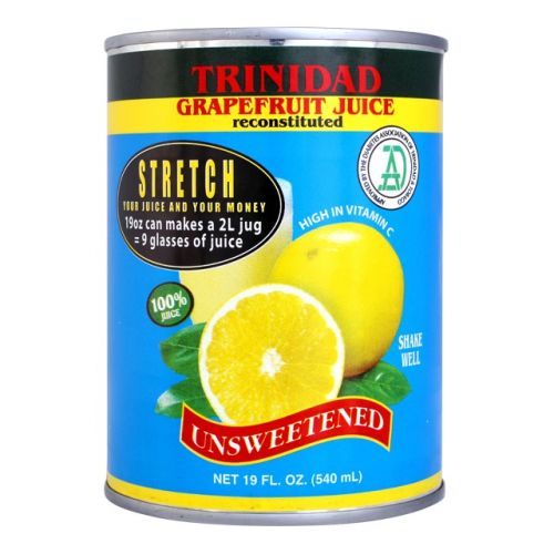 Trinidad Grapefruit Juice-Unsweetened 19 OZ | Allfrom1Supplier